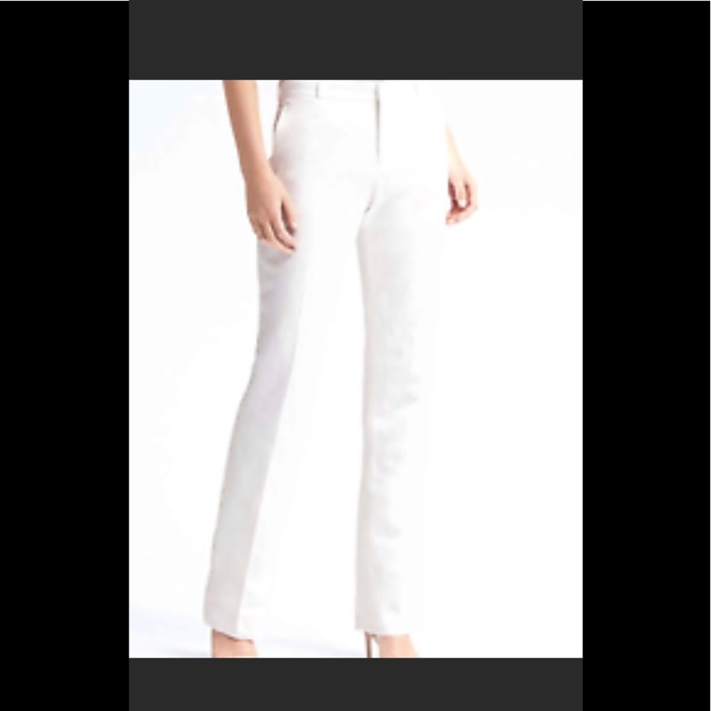 Logan White Linen Trouser Pant